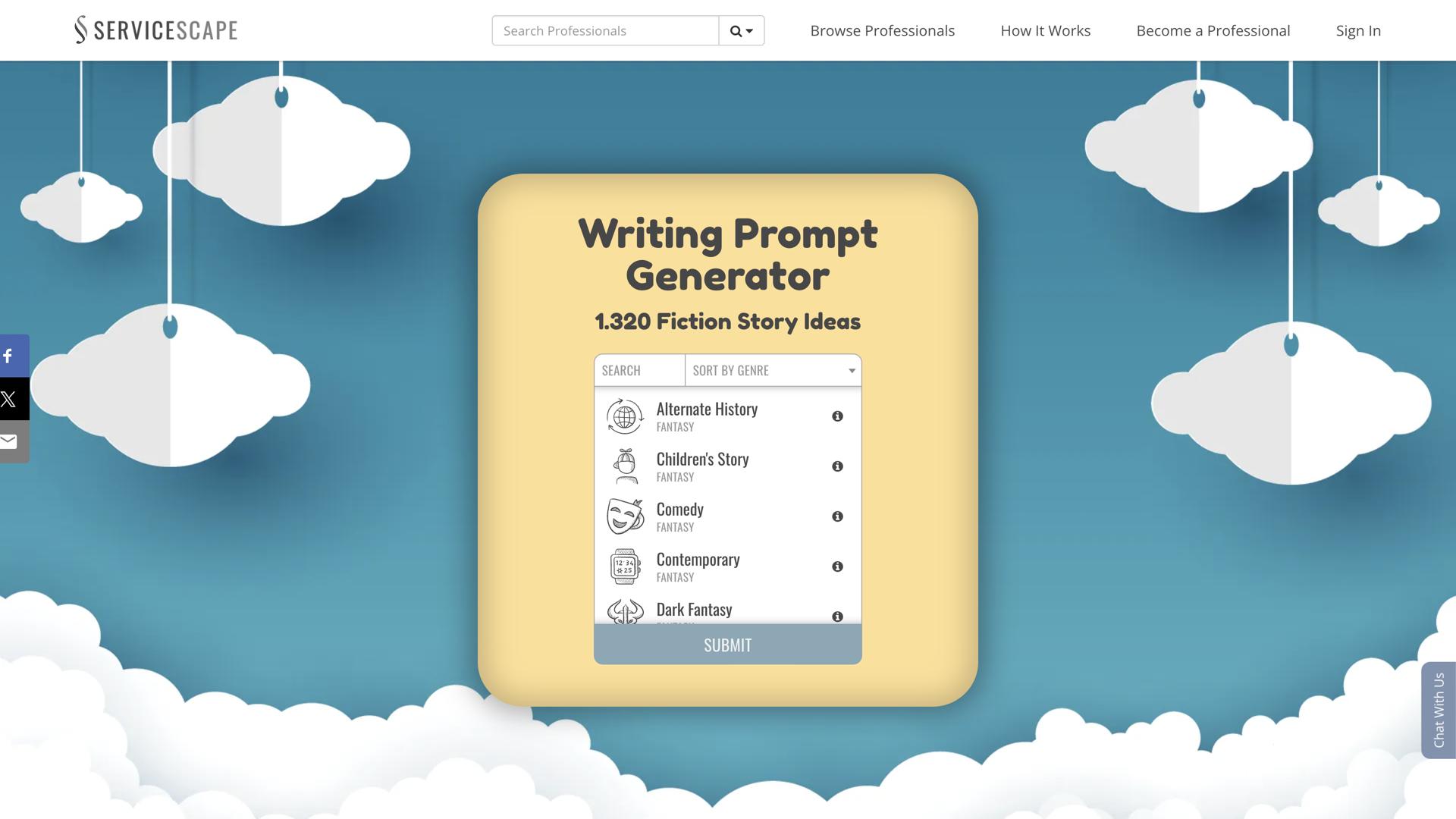 Writing Prompt Generator