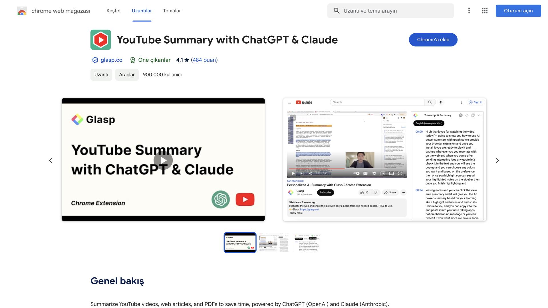 YouTube Summary with ChatGPT