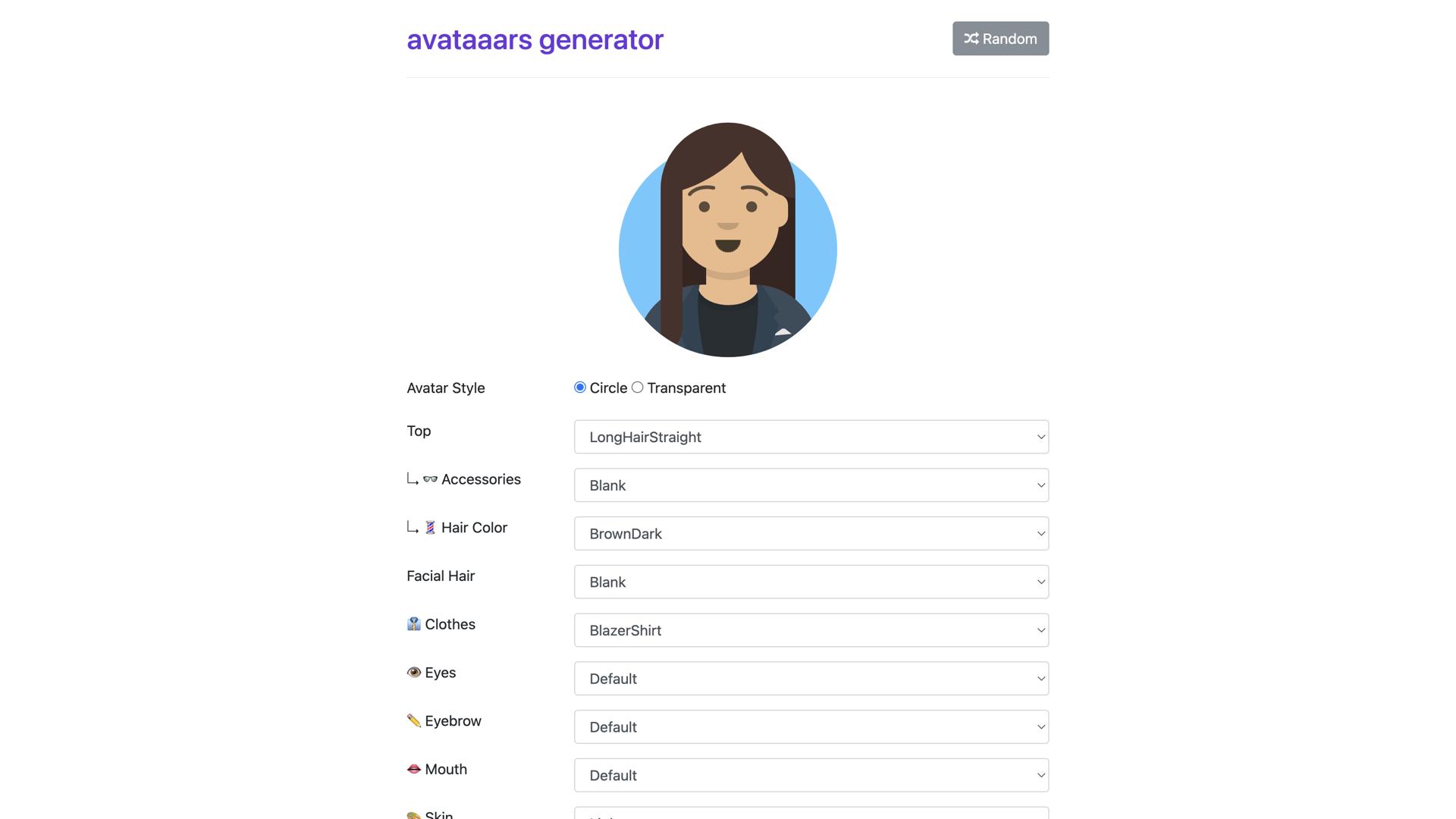 3D Avataaars Generator