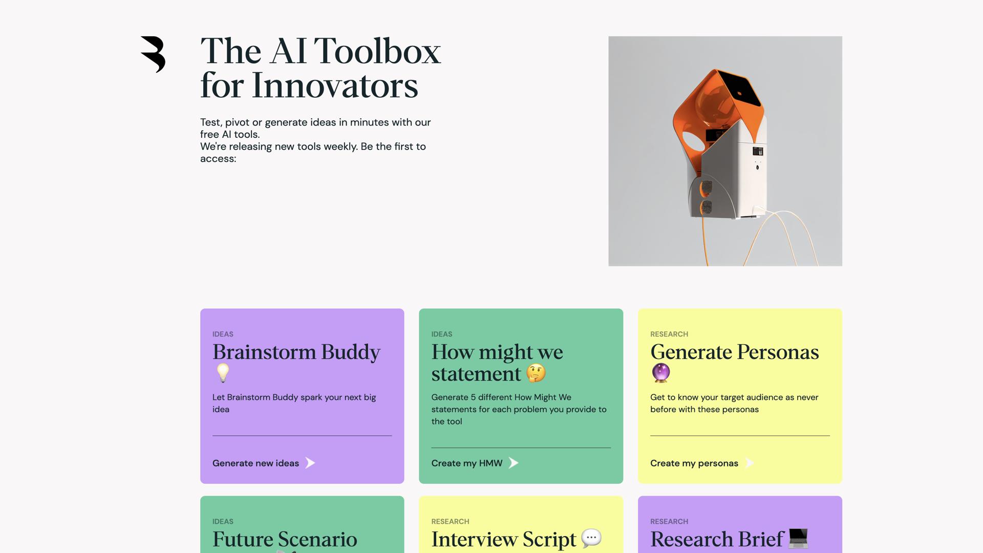 AI Toolbox for Innovators
