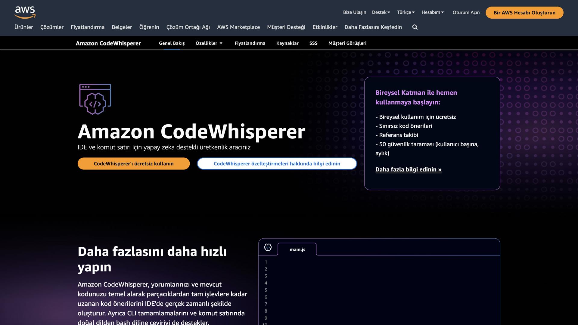 Amazon CodeWhisperer