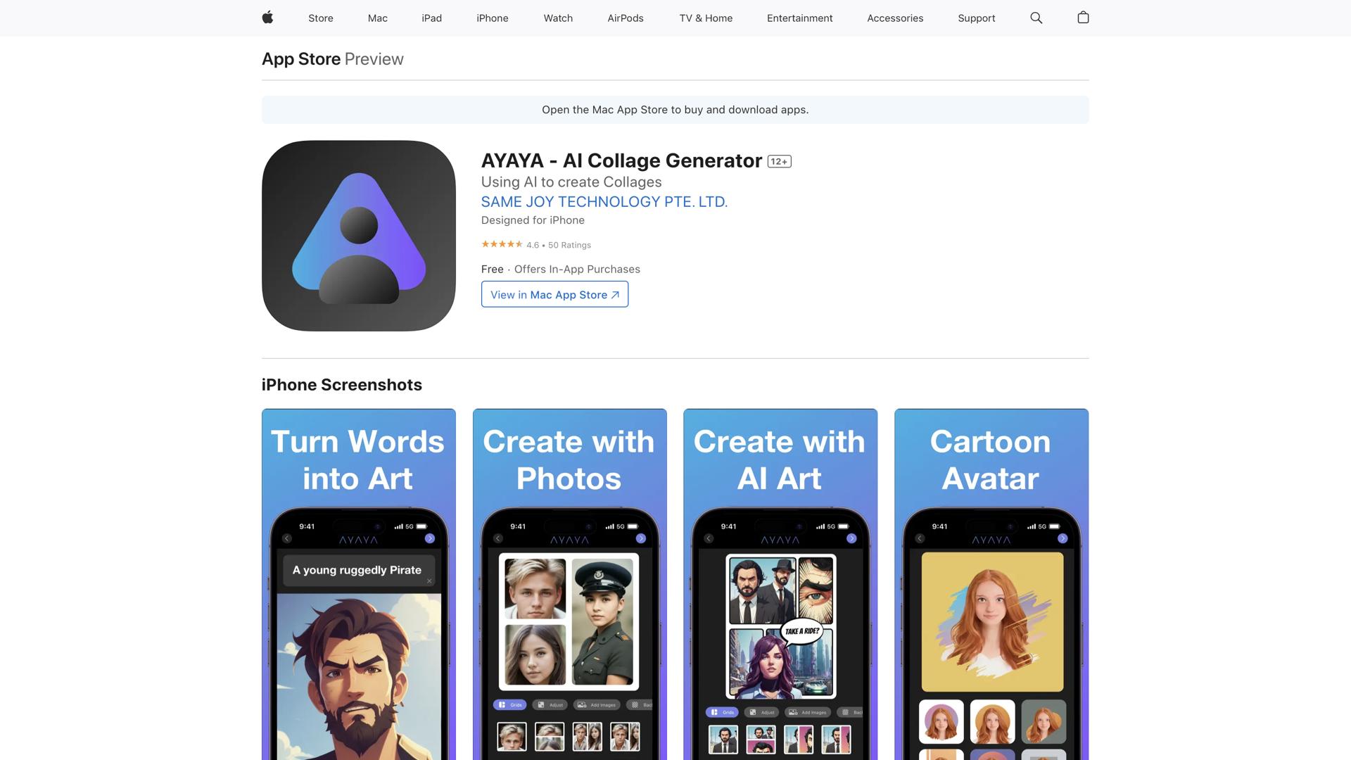 AYAYA – Cartoon Photo Editor