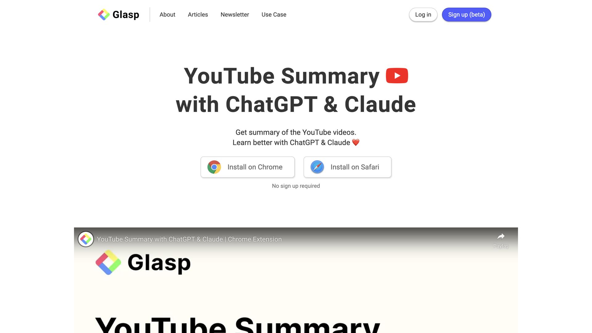 Glasp Youtube Summary