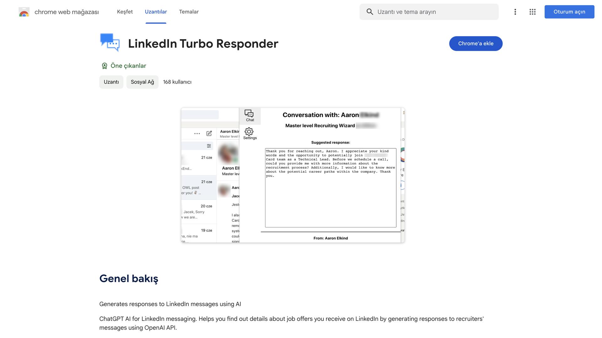 LinkedIn Turbo Responder