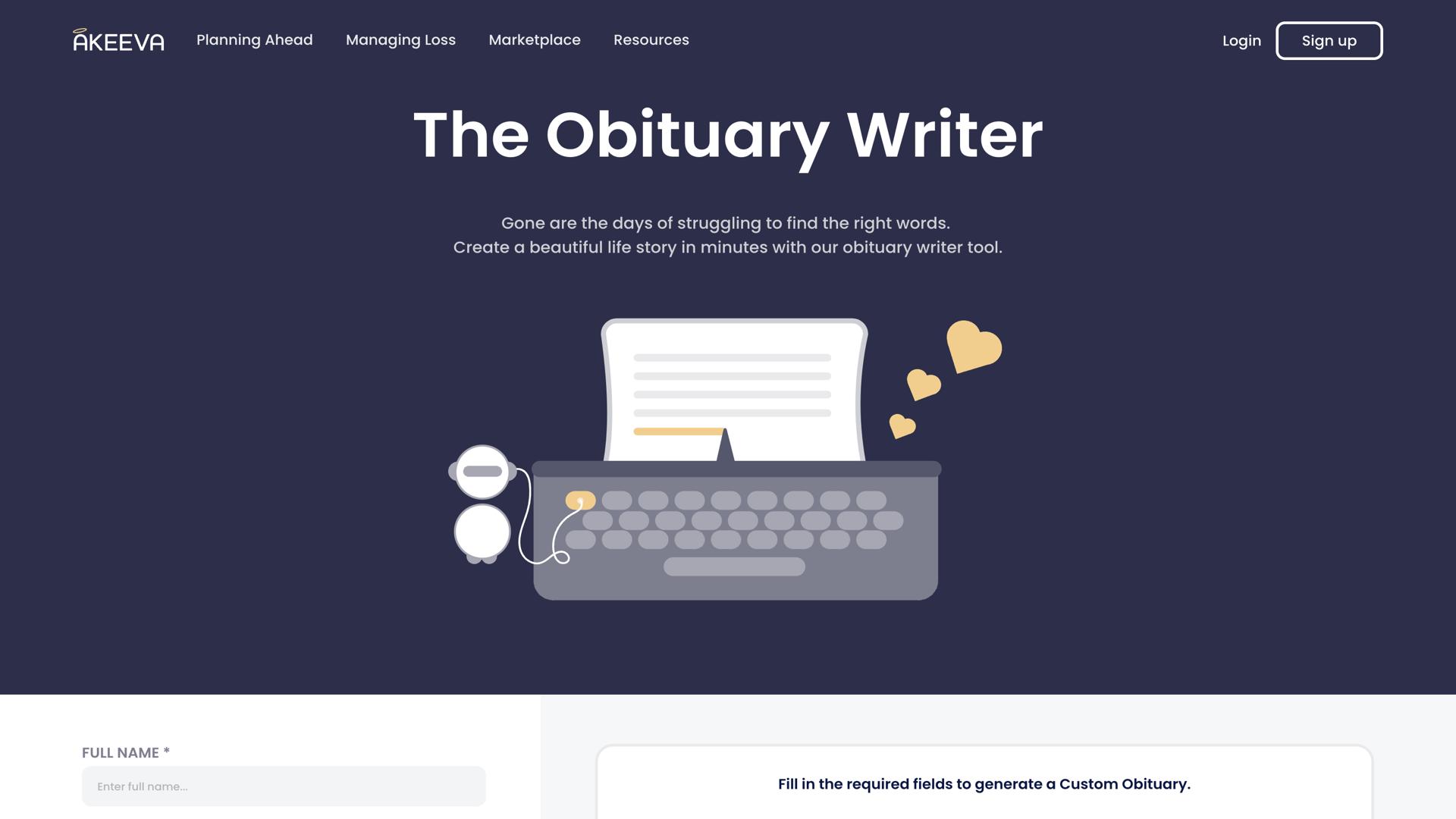 Obituary Writer