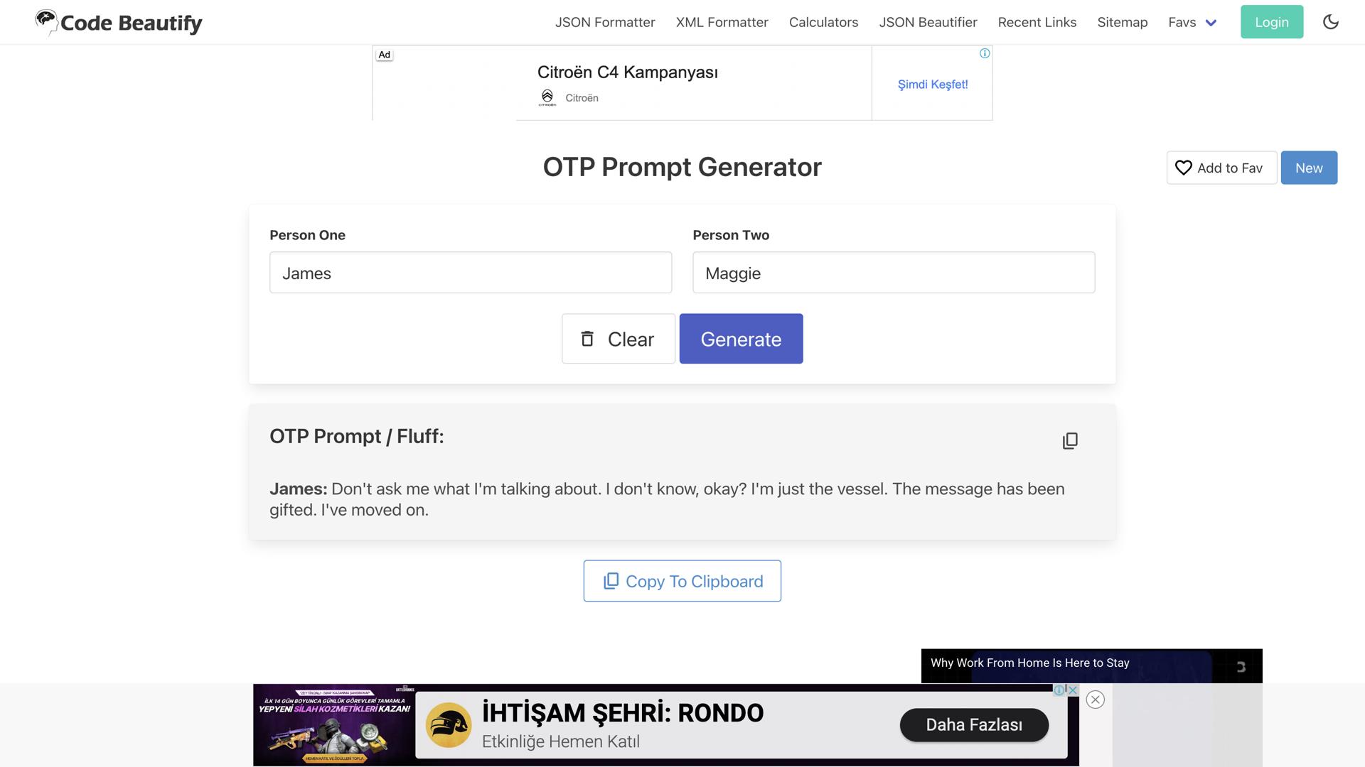 OTP Prompt Generator
