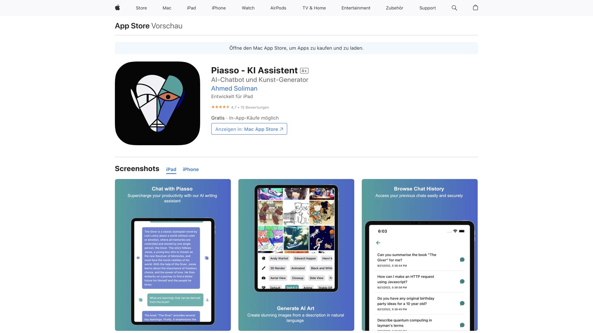 Piasso – AI Image Generator