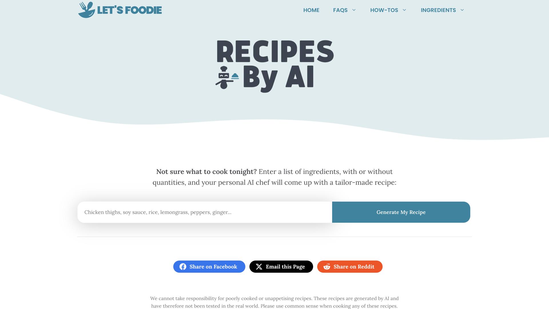 Recipes By AI