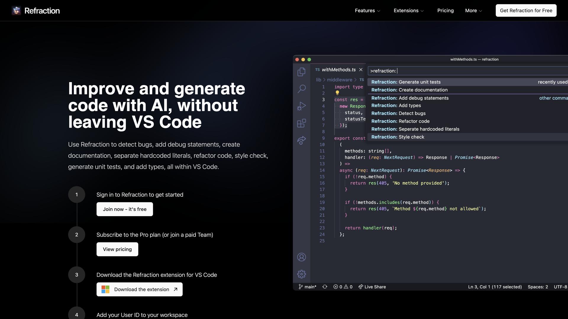 Refraction for VS Code