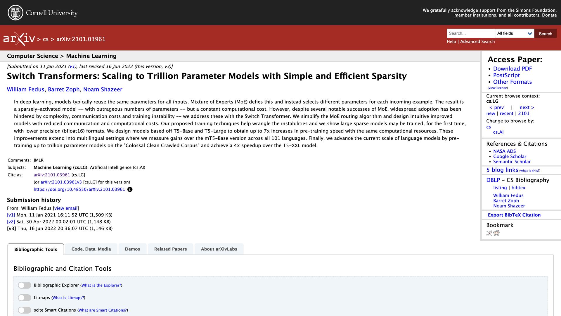 Switch Transformers by Google Brain