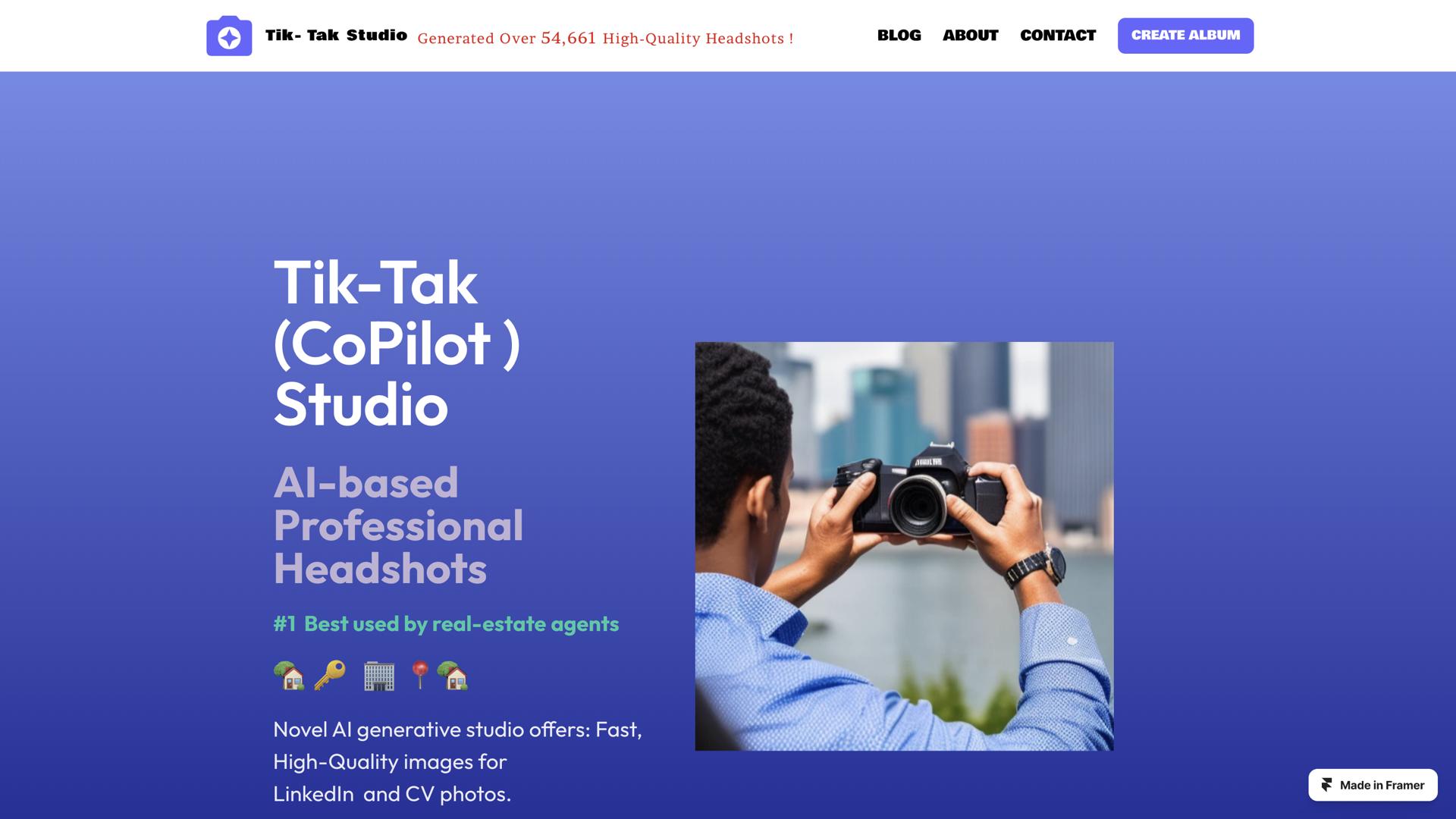 Tiktak (co-pilot) studio