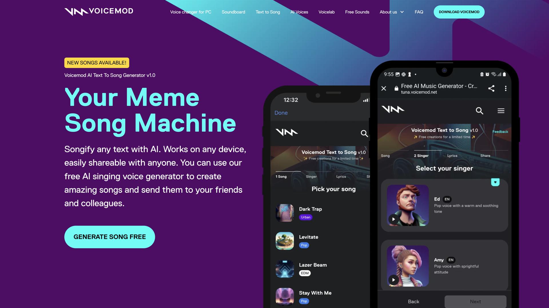 Voicemod Text to Song