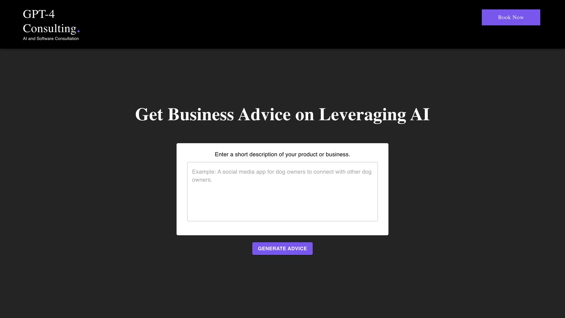 GPT-4 Consulting