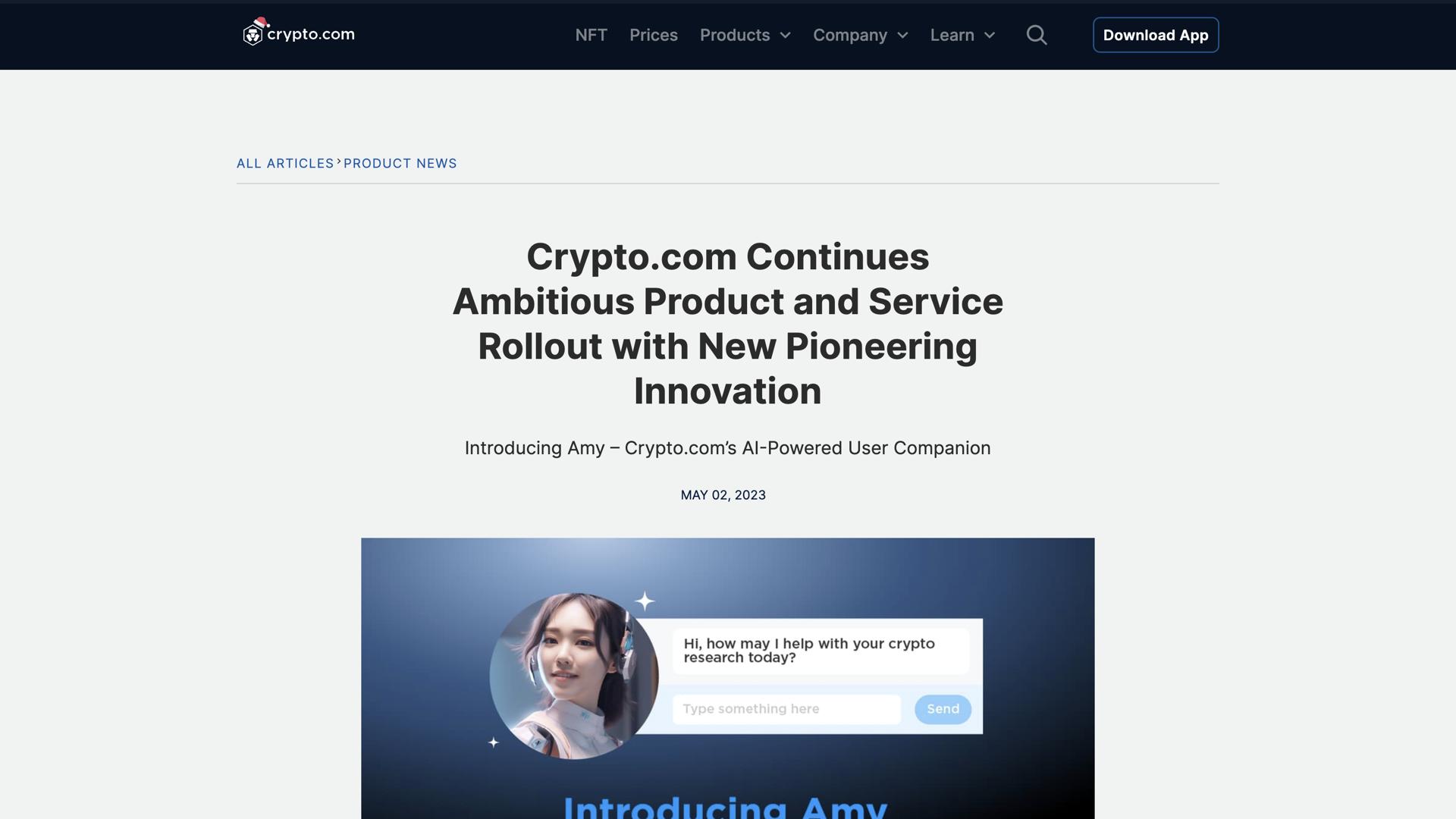 Amy by Crypto.com