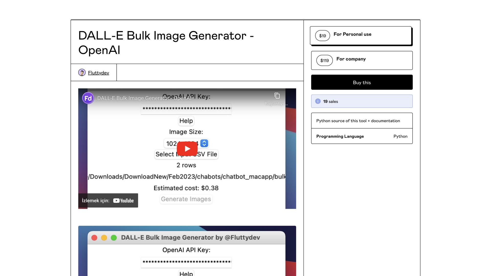 DALL-E Bulk Image Generator