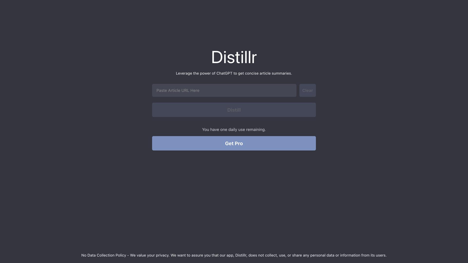 Distillr