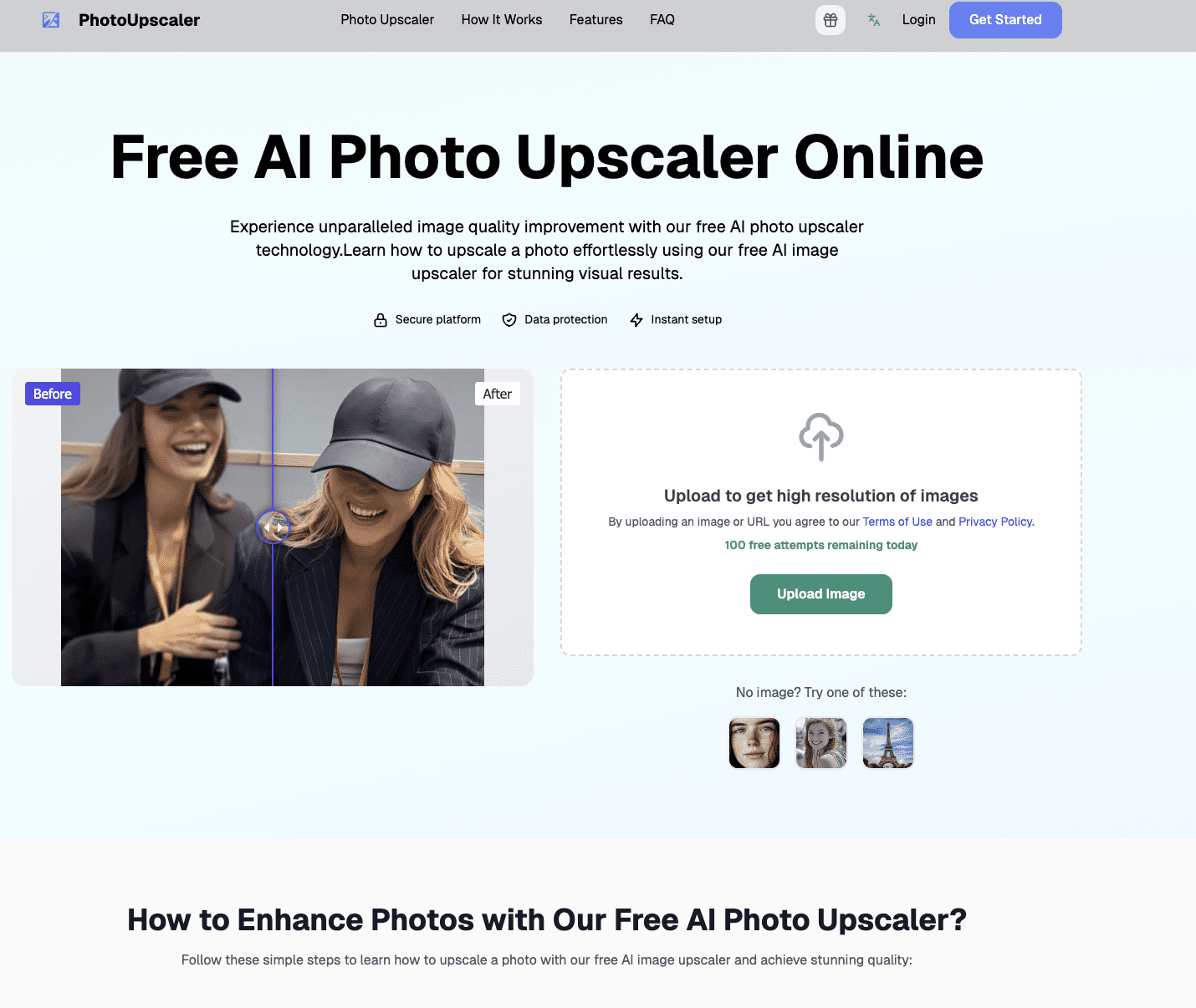 Free AI Photo Upscaler
