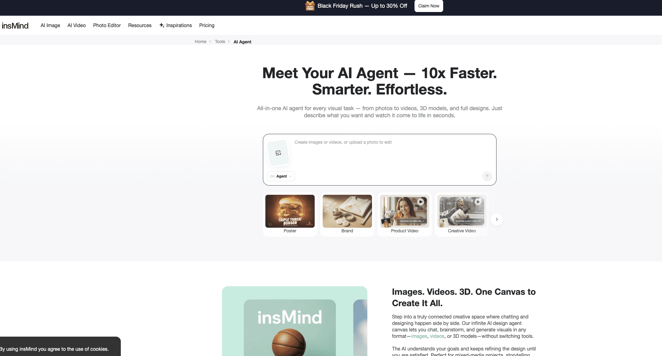insMind AI Agent