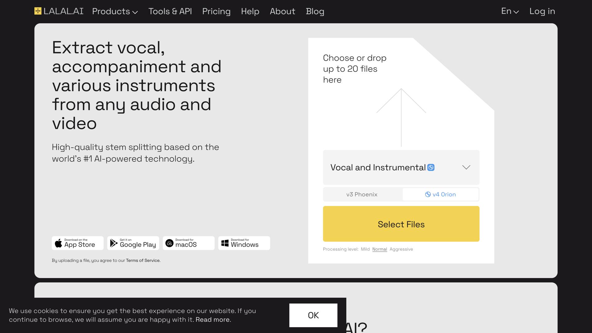 LALAL.AI Voice Cleaner