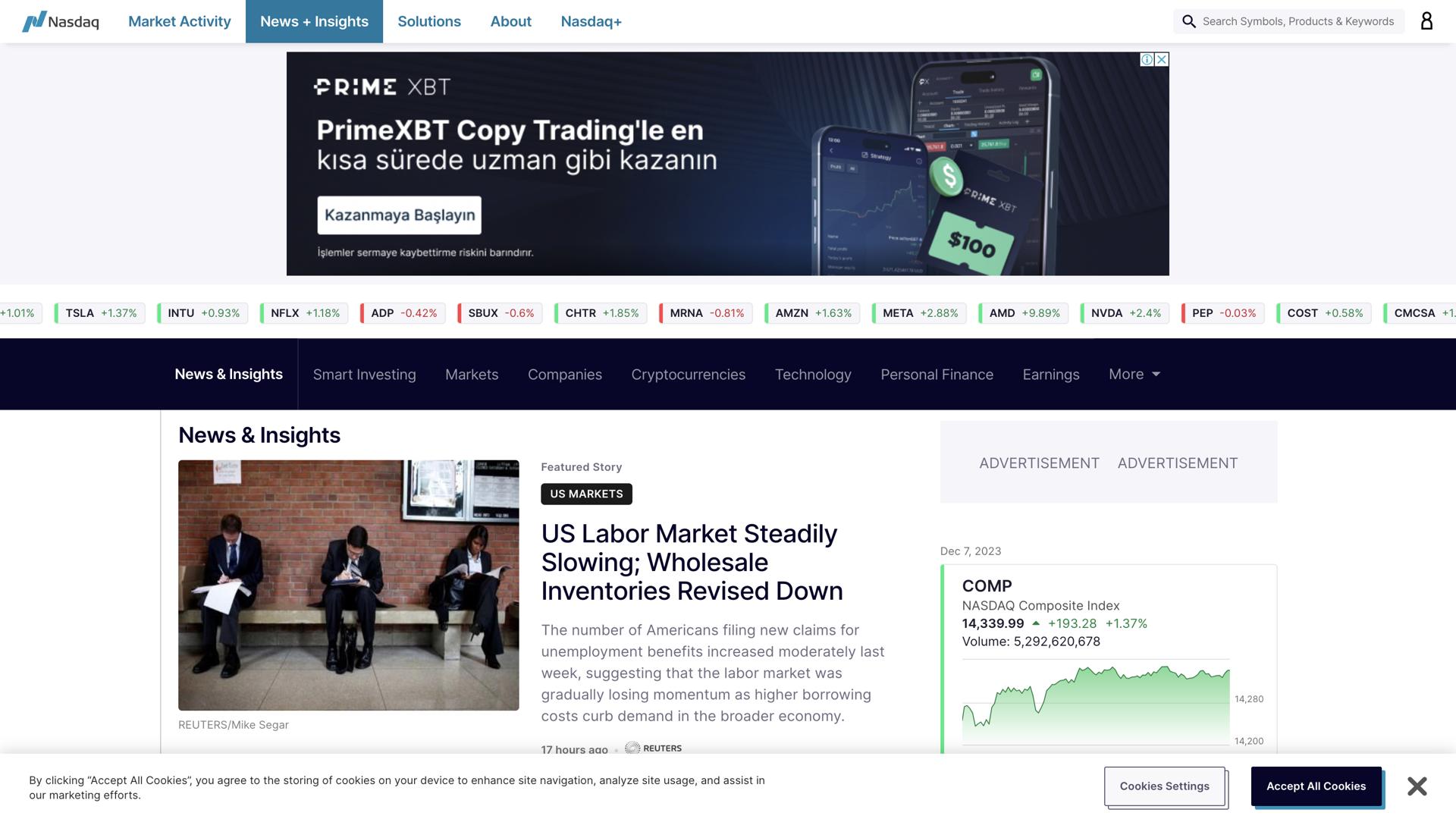 NASDAQ Stock Screener