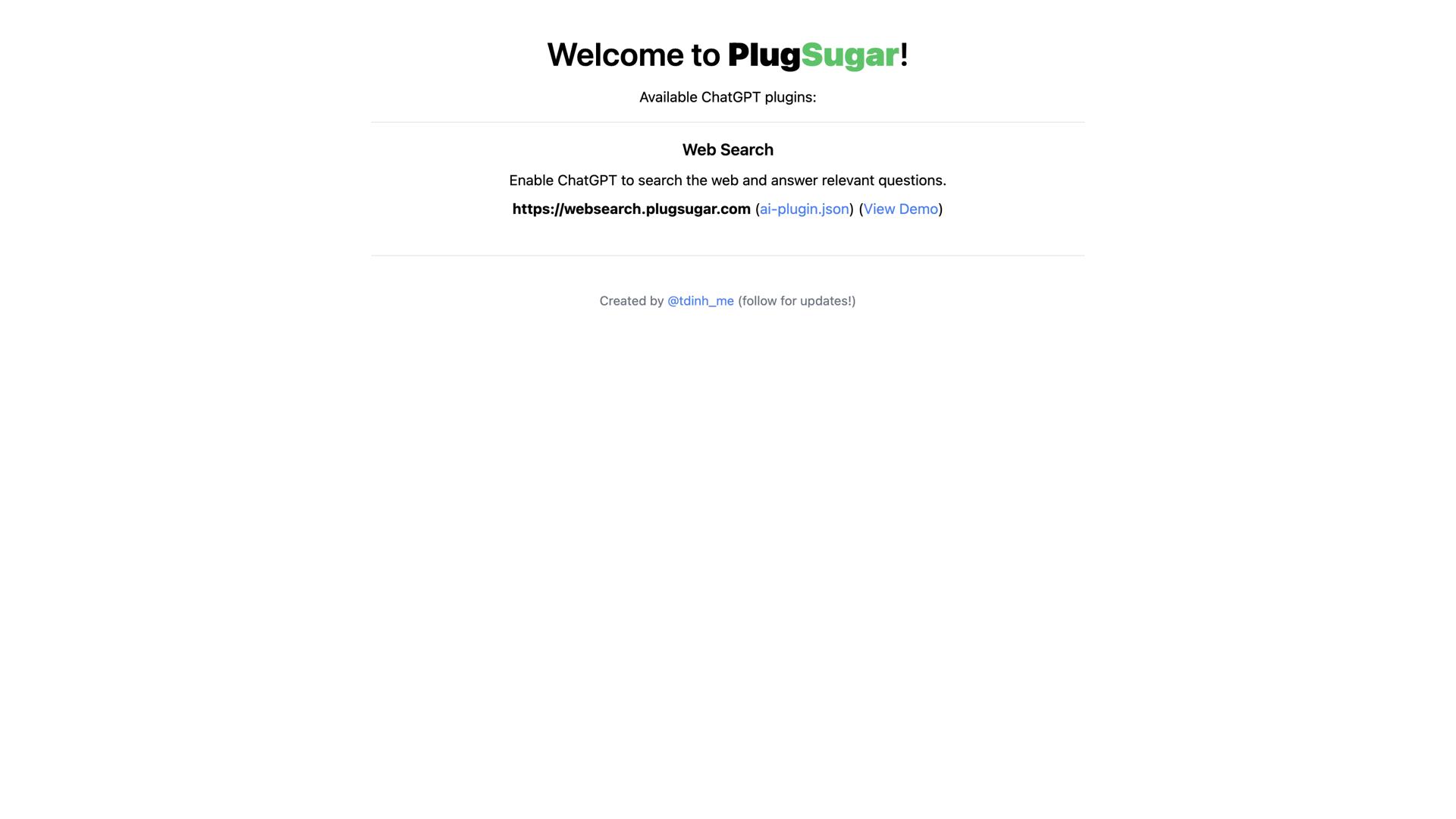 PlugSugar