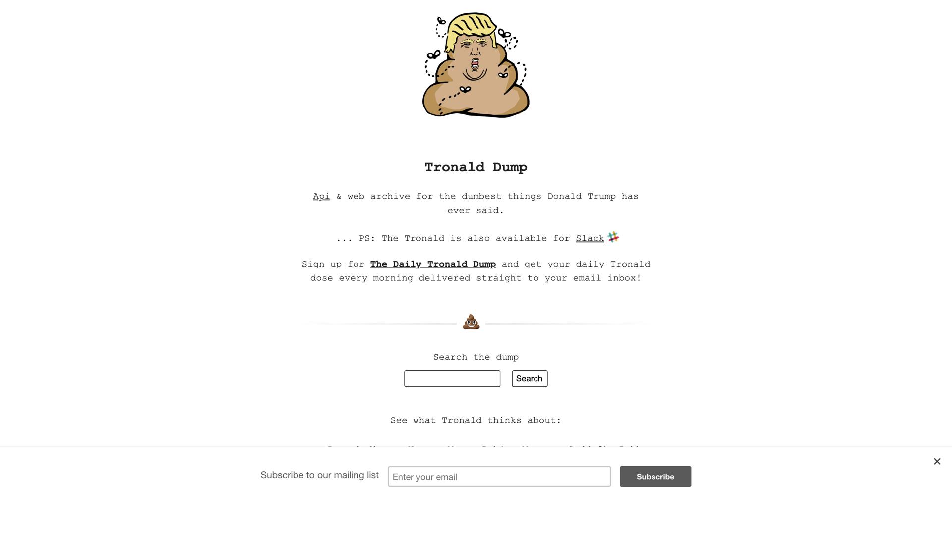 Tronald Dump