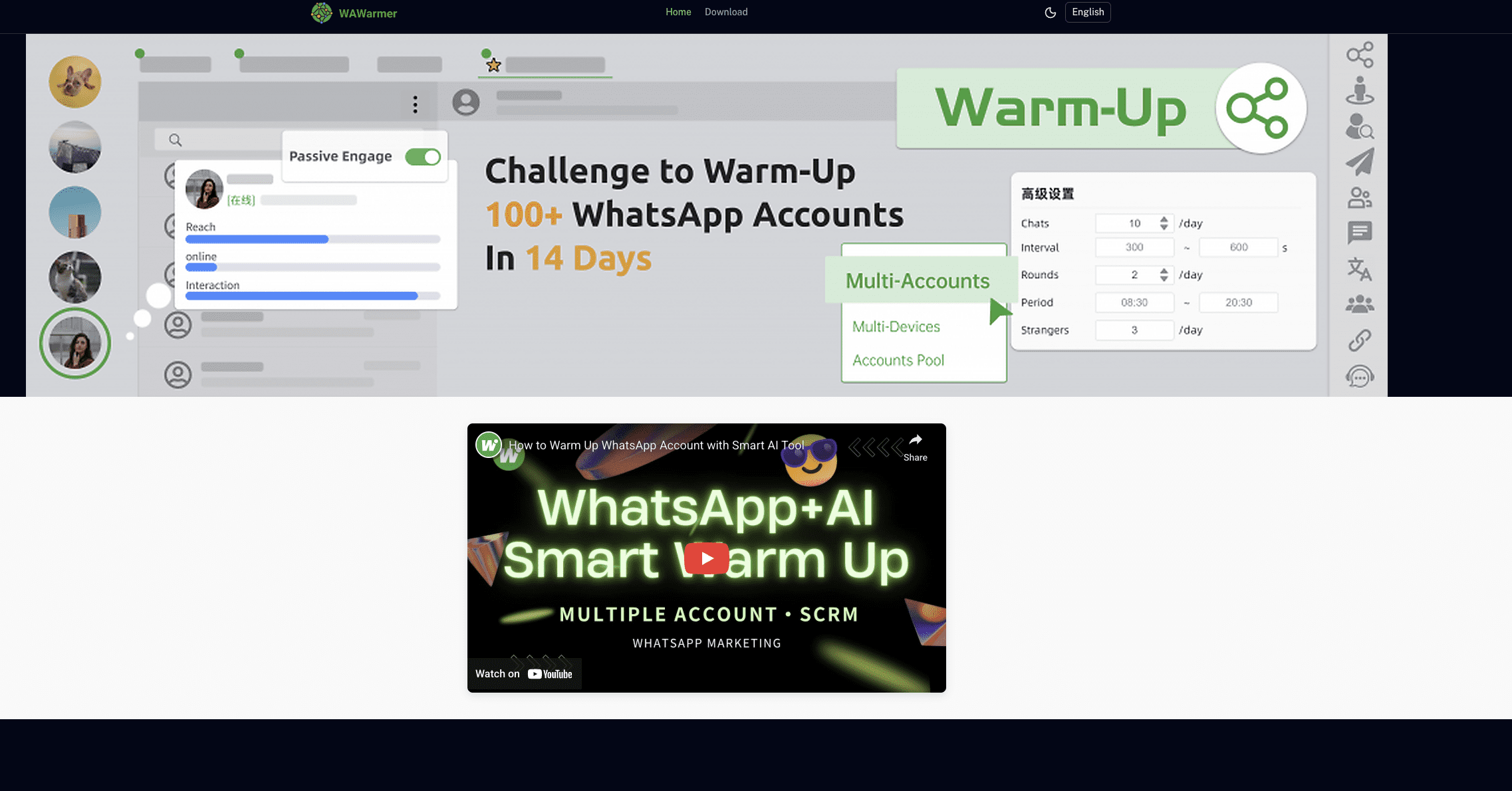WhatsApp Warmup Tool