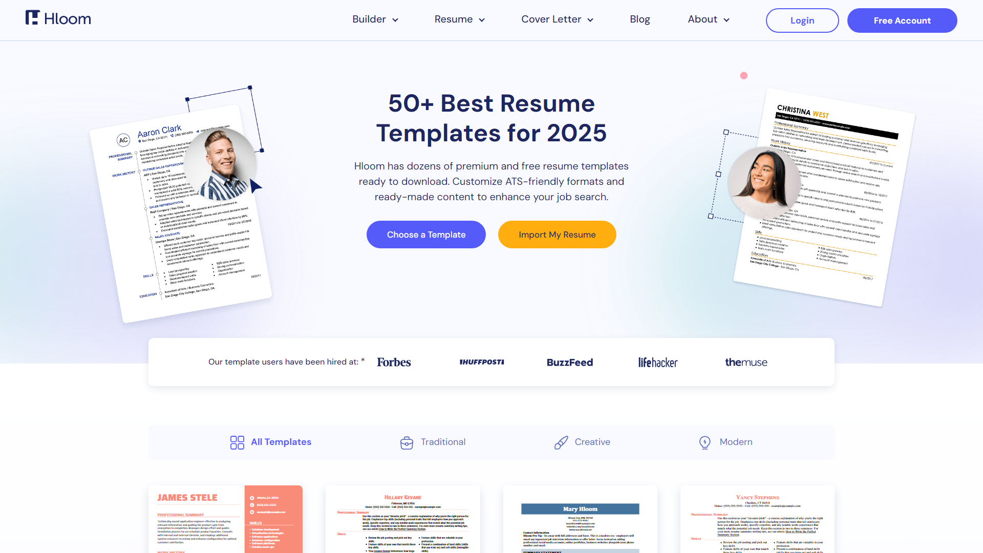 Resume Builder By Hloom