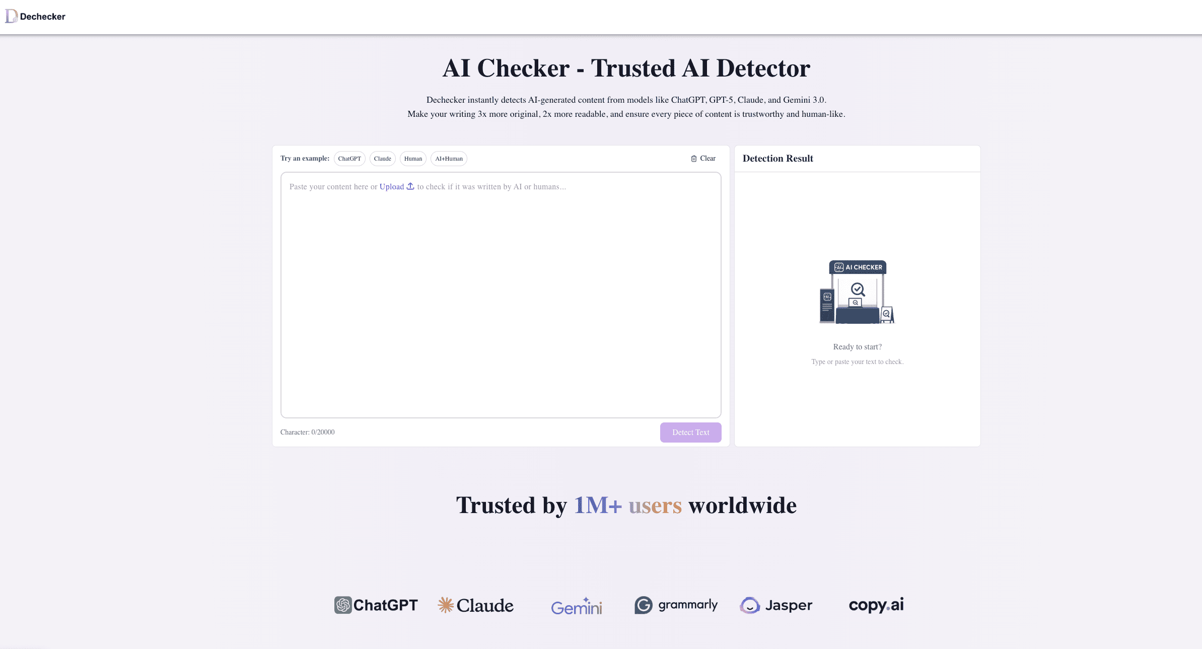 Dechecker – Trusted AI Checker