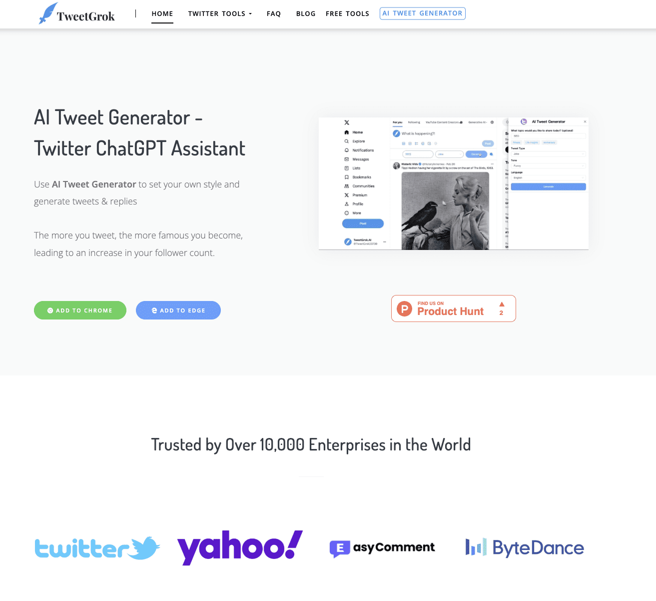 TweetGrok – Twitter Creation and Growth Assistant