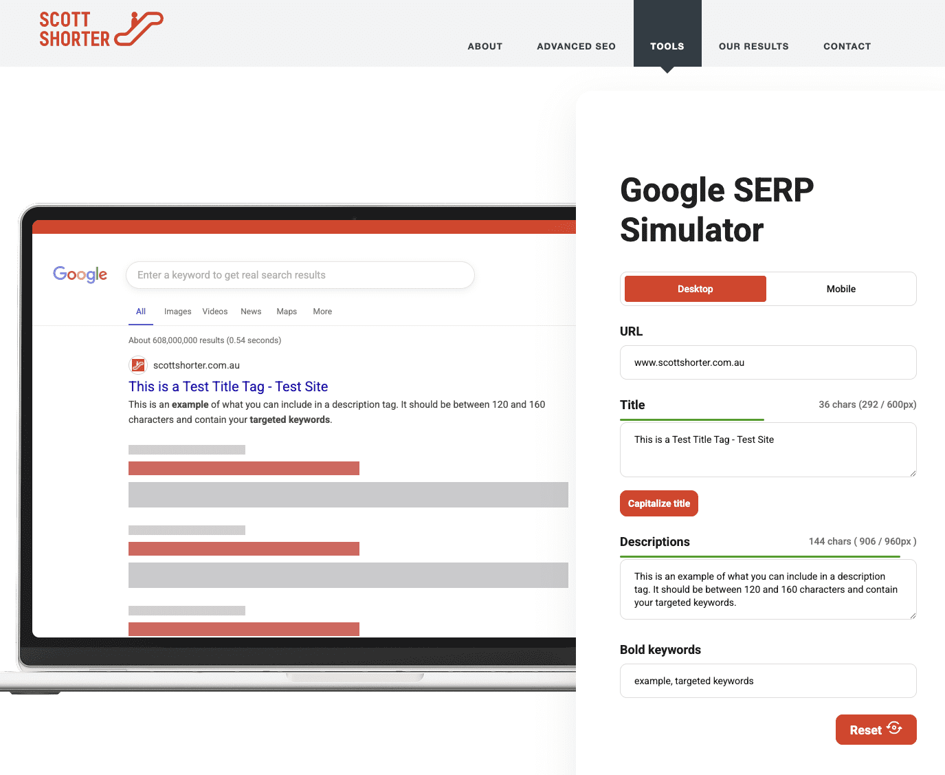 Google SERP Tool