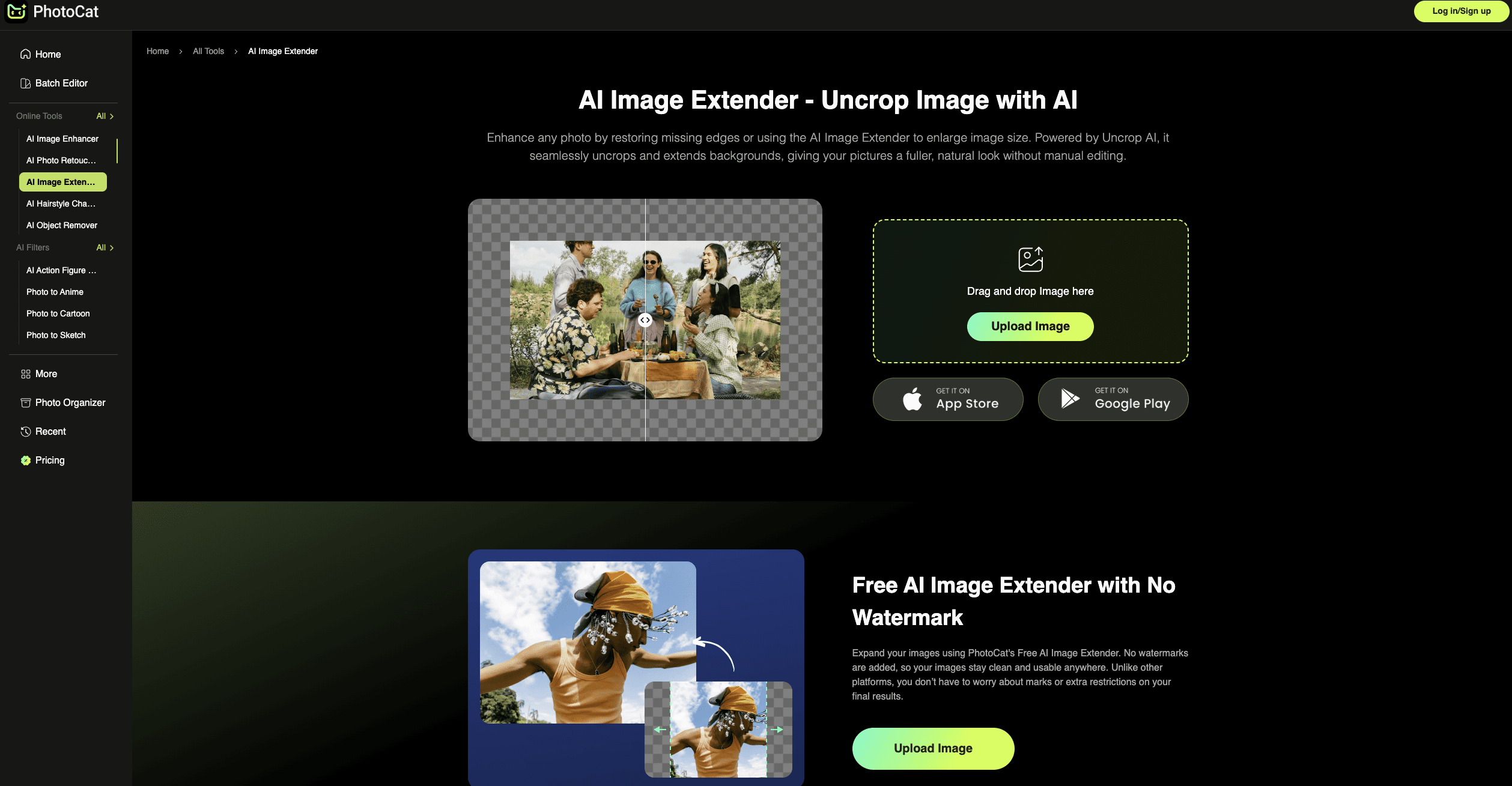 PhotoCat AI Image Extender