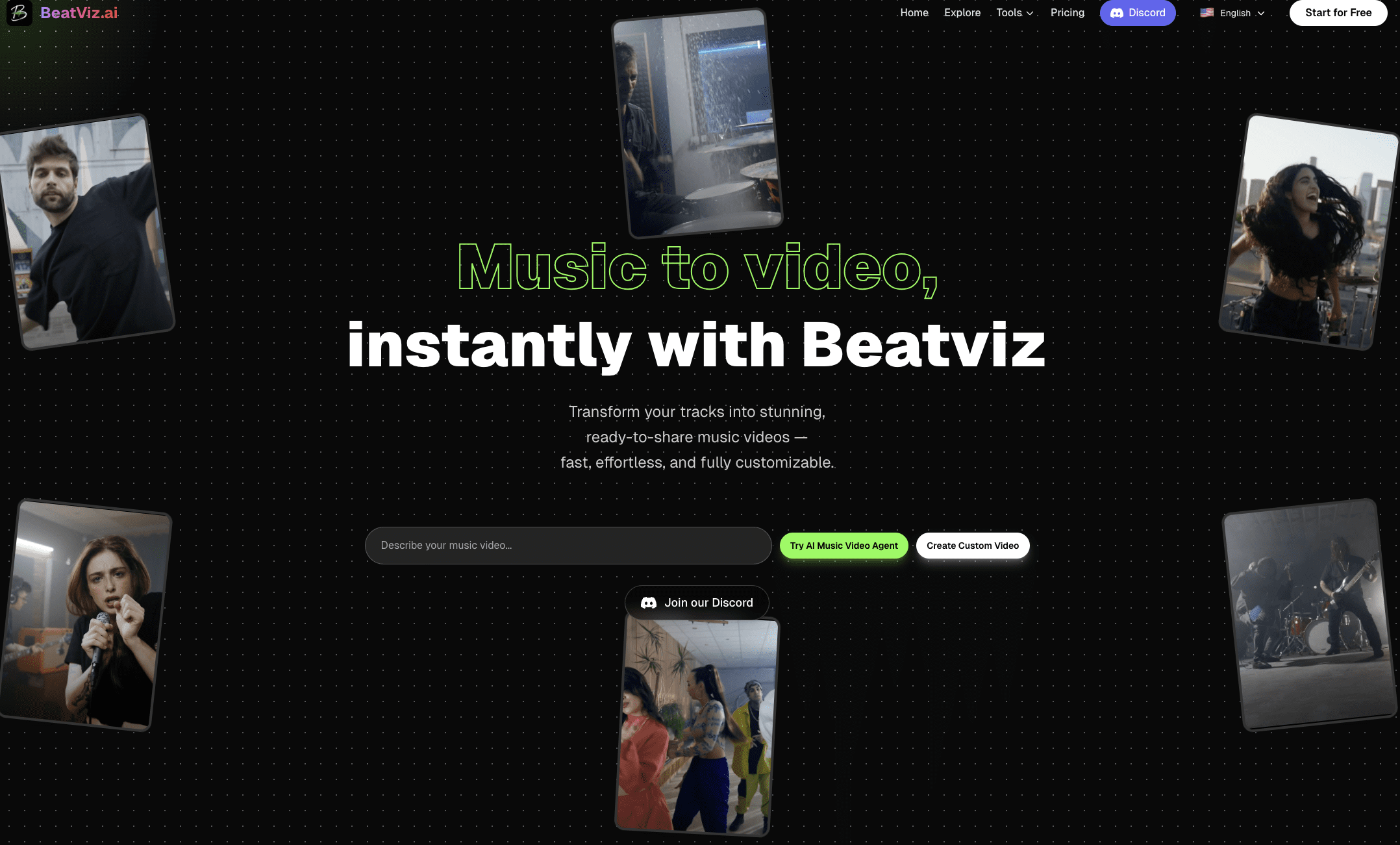 BeatViz | AI Music Video Generator for Musicians