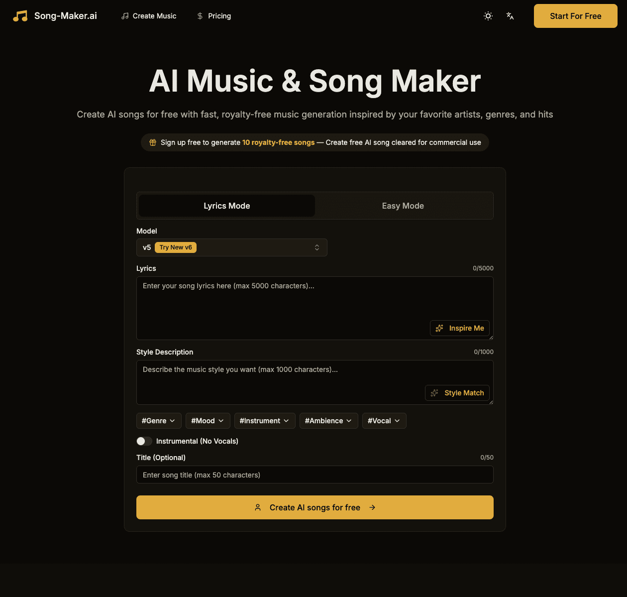Song Maker AI