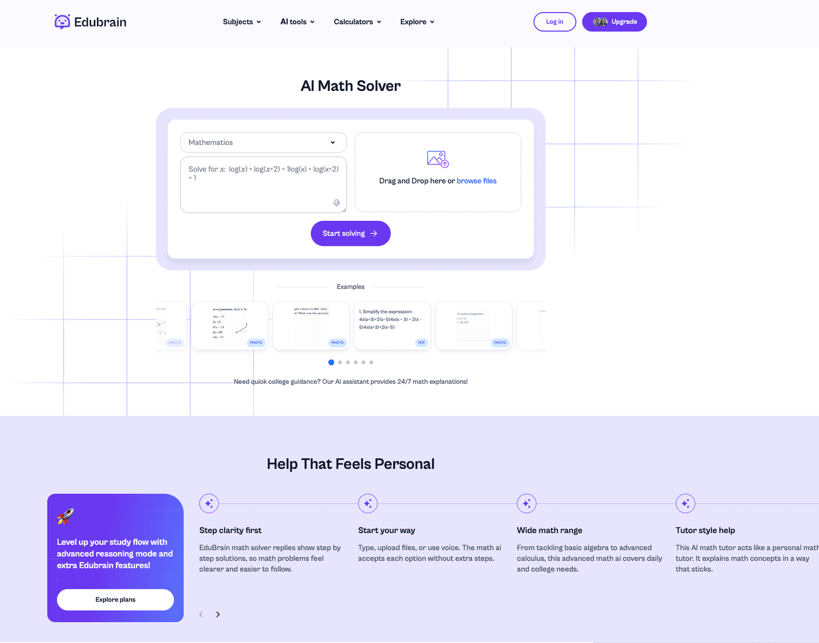 EduBrain AI Math Solver