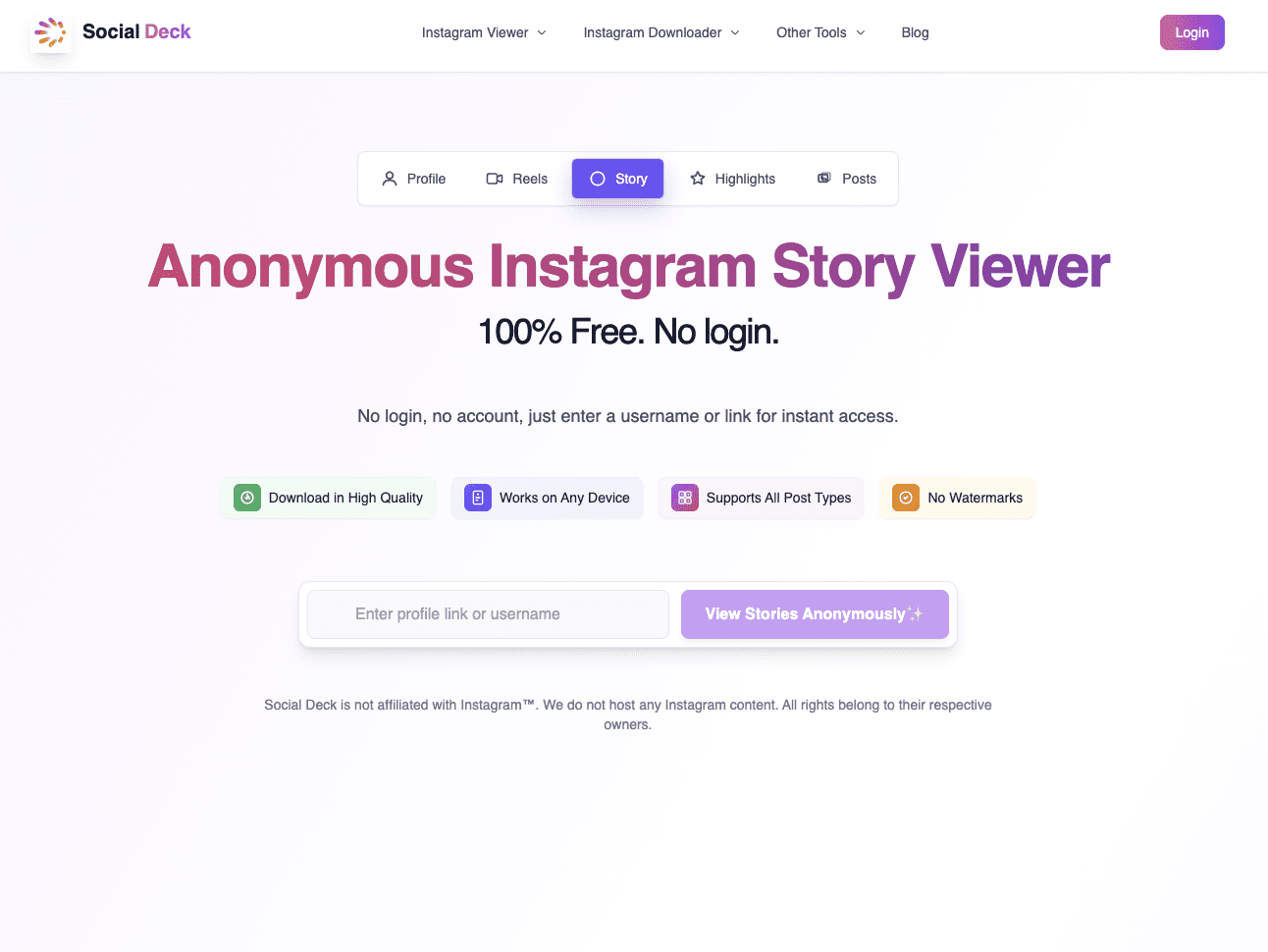 Anonymous Instagram Story Viewer